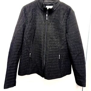 Pendleton Textured Quilted Vest Women’s XL Black Zip Front Minimalis